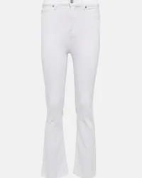 7 for all mankind Jeans flared a vita alta Bianco