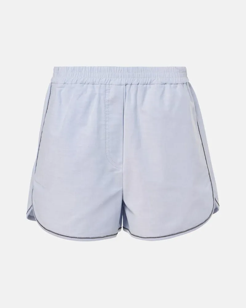 Brunello Cucinelli Shorts in cotone Blu