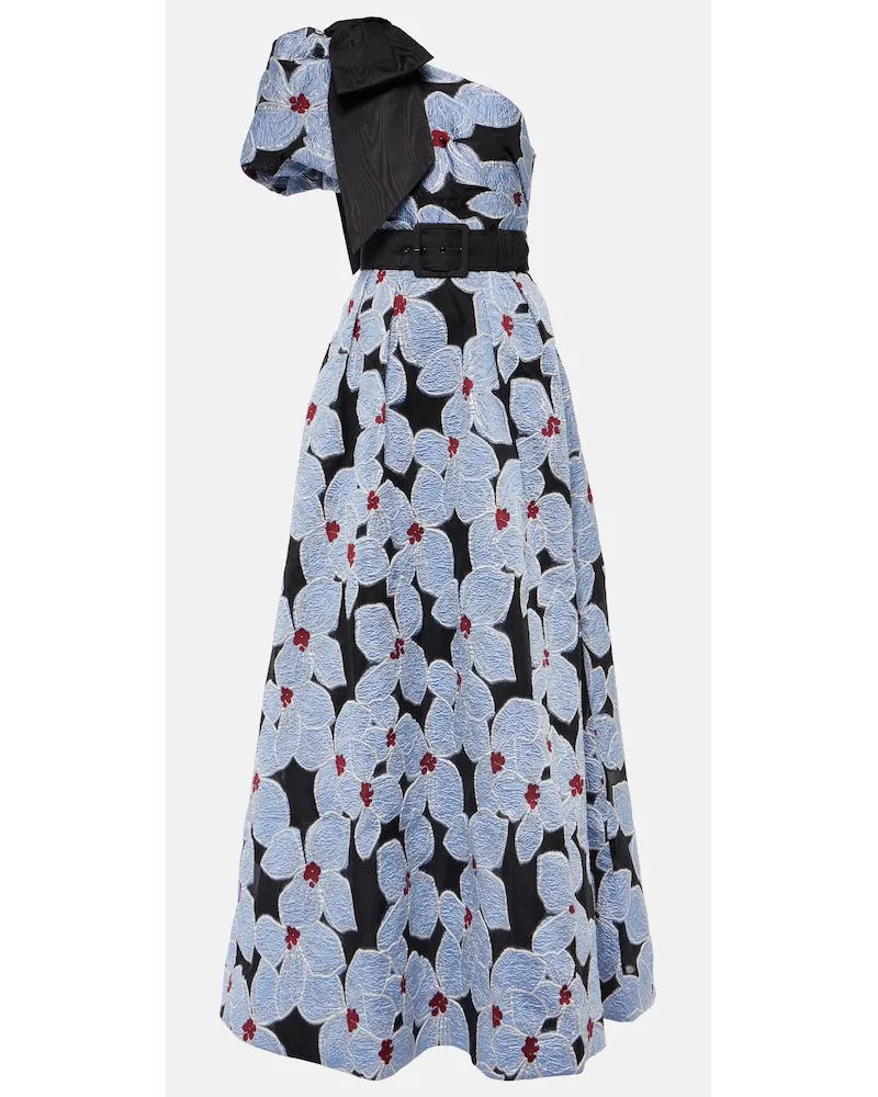 Rebecca Vallance Abito lungo Georgina in broccato Multicolore