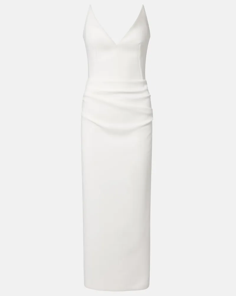 Maticevski Abito midi Saucy Minx Bianco