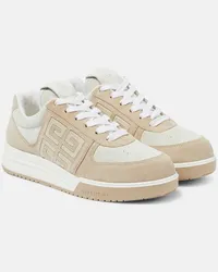 Givenchy Sneakers basse G4 in pelle e suede Bianco