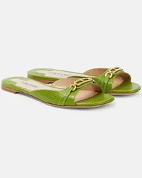 Tom Ford Sandali Whitney in pelle stampata Verde