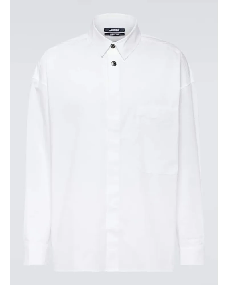 Jacquemus Camicia Manches Longue in misto cotone Bianco