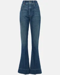 SPORTMAX Jeans flared Robinia a vita alta Blu