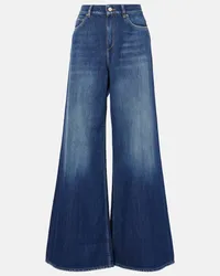 Dorothee Schumacher Jeans flared a gamba larga Romance Blu