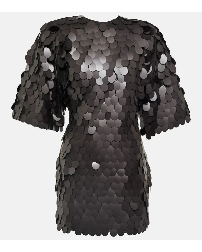 ROTATE Birger Christensen Miniabito con paillettes Nero