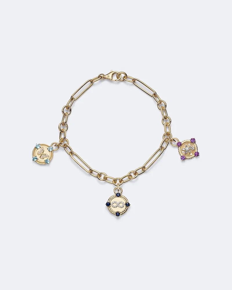 FOUNDRAE Bracciale Infinite Gratitude, Reverie e Blossoms in oro 18kt con pietre preziose Oro