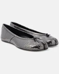 Maison Margiela Ballerine Tabi in pelle Argento