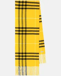 Burberry Sciarpa Burberry Check in cashmere Giallo