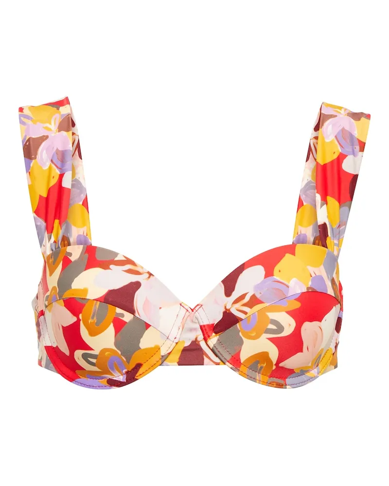 Rebecca Vallance Top bikini Santiago con stampa Multicolore