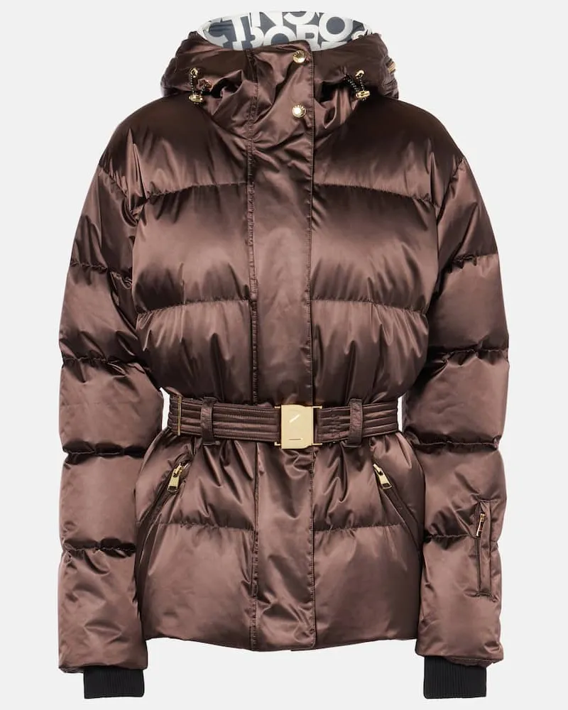 Bogner Giacca da sci Selma con cintura Marrone