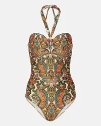 Zimmermann Costume intero Ottie Wide Link Multicolore