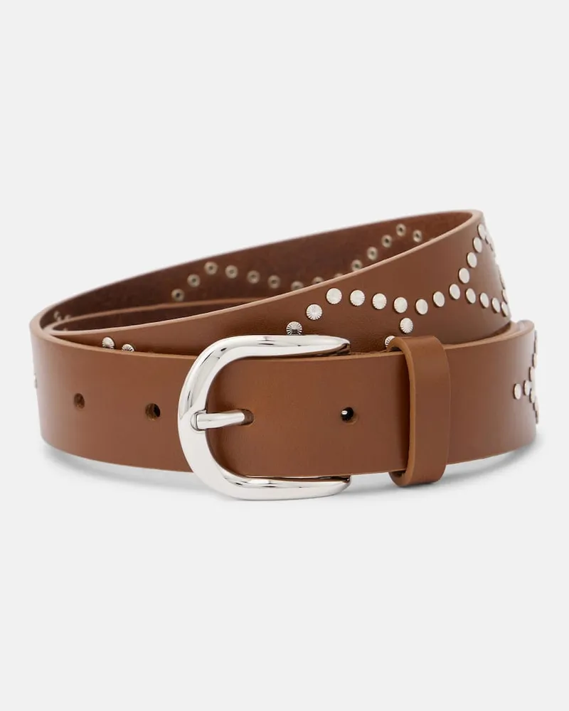 Isabel Marant Cintura Liliana in pelle Rosso