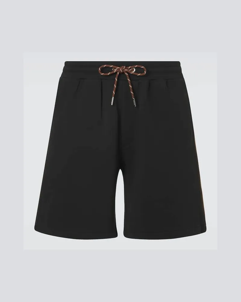 Moncler Shorts Archivio in cotone Nero