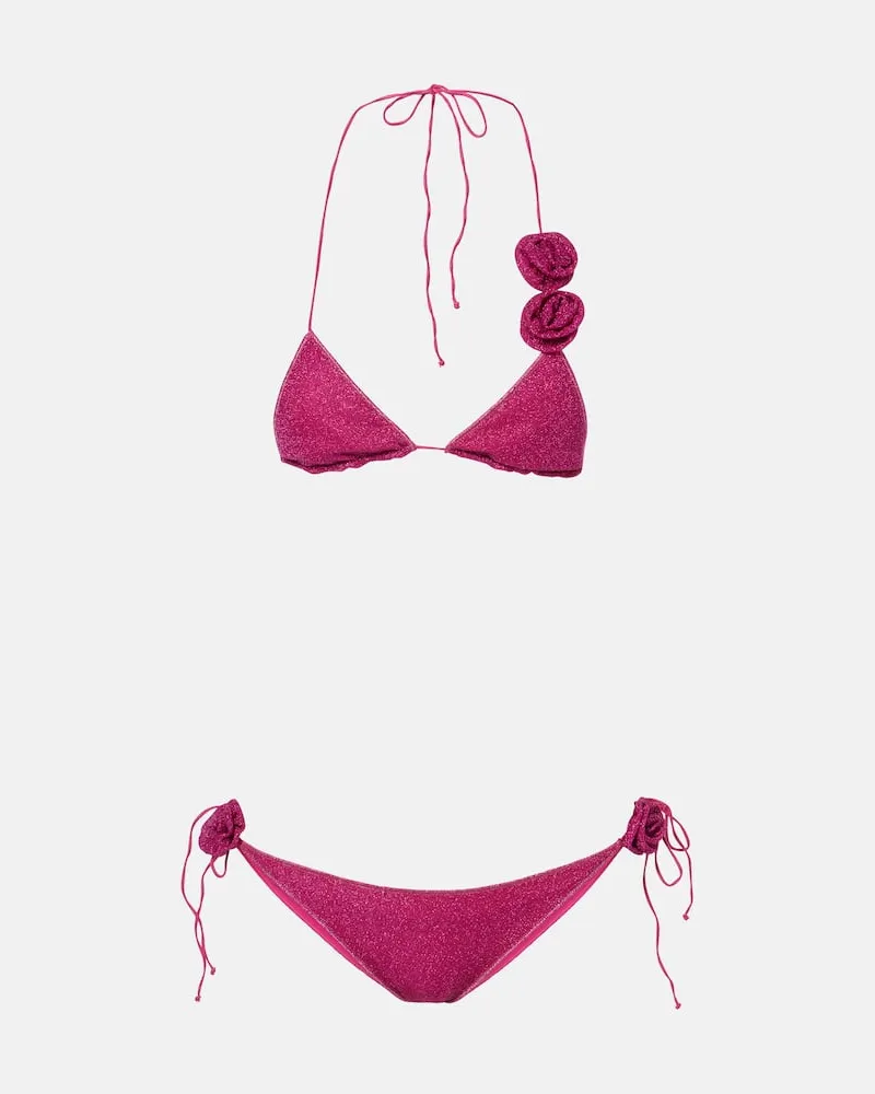 Oséree OsÃ©ree Bikini LumiÃ¨re in lamÃ Rosa