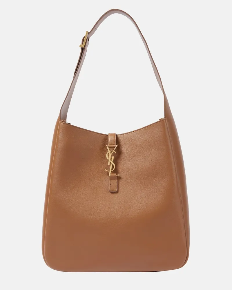 Saint Laurent Borsa a spalla Le 5 Ã  7 Supple Large in pelle Marrone