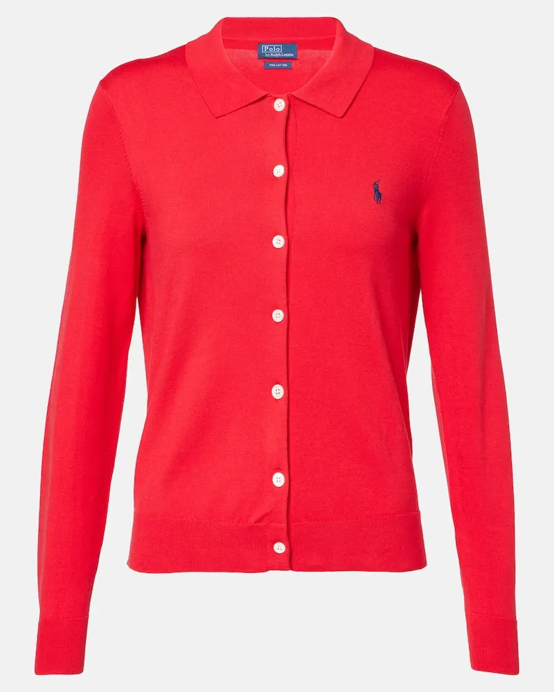 Ralph Lauren Cardigan in misto cotone Rosso