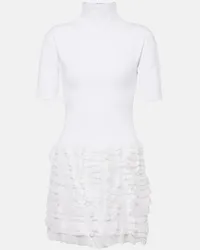 Alaïa Alaïa Miniabito in jersey Bianco