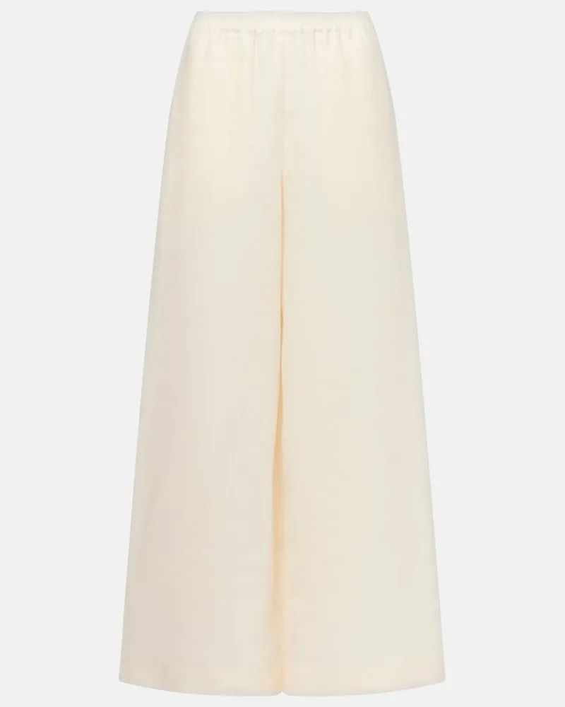 Eres Pantaloni a gamba larga Select in lino Beige