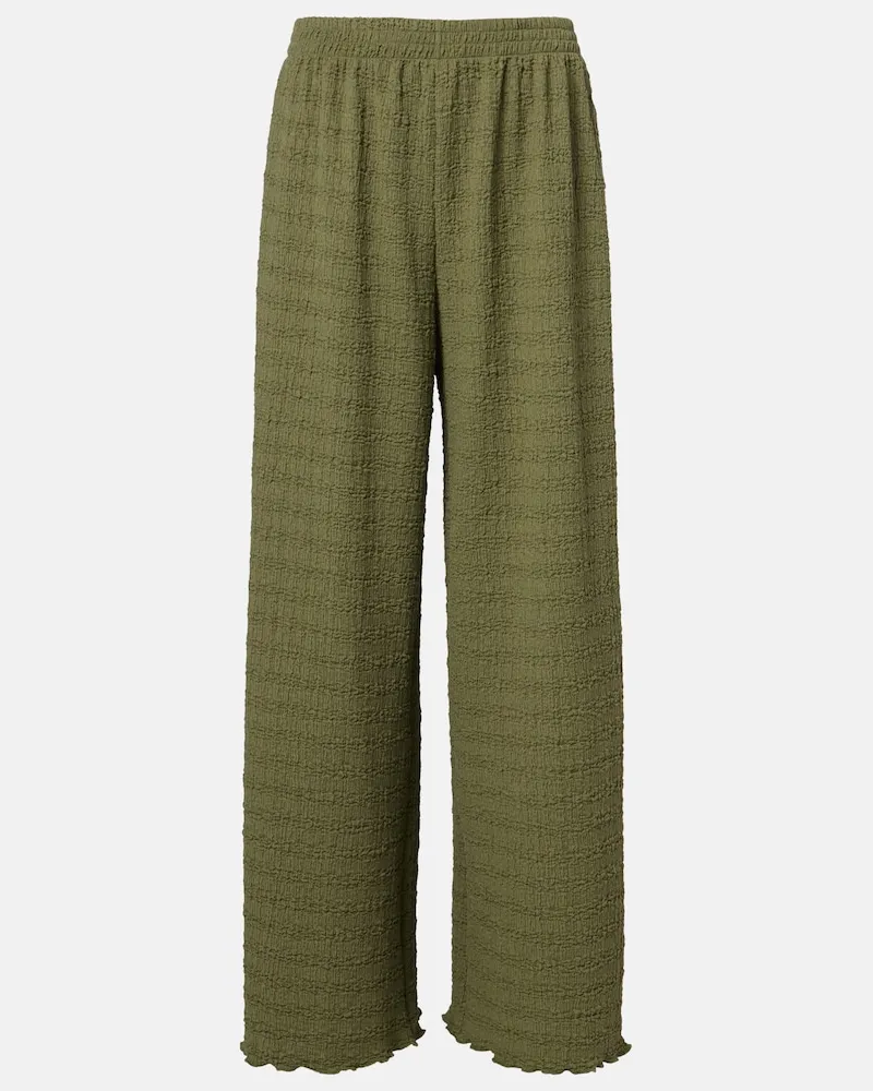 JADE SWIM Pantaloni Amaya a gamba larga Verde