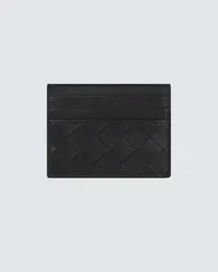 Bottega Veneta Portacarte in pelle Intrecciato Nero