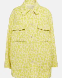 Isabel Marant Camicia in lana vergine con stampa Giallo