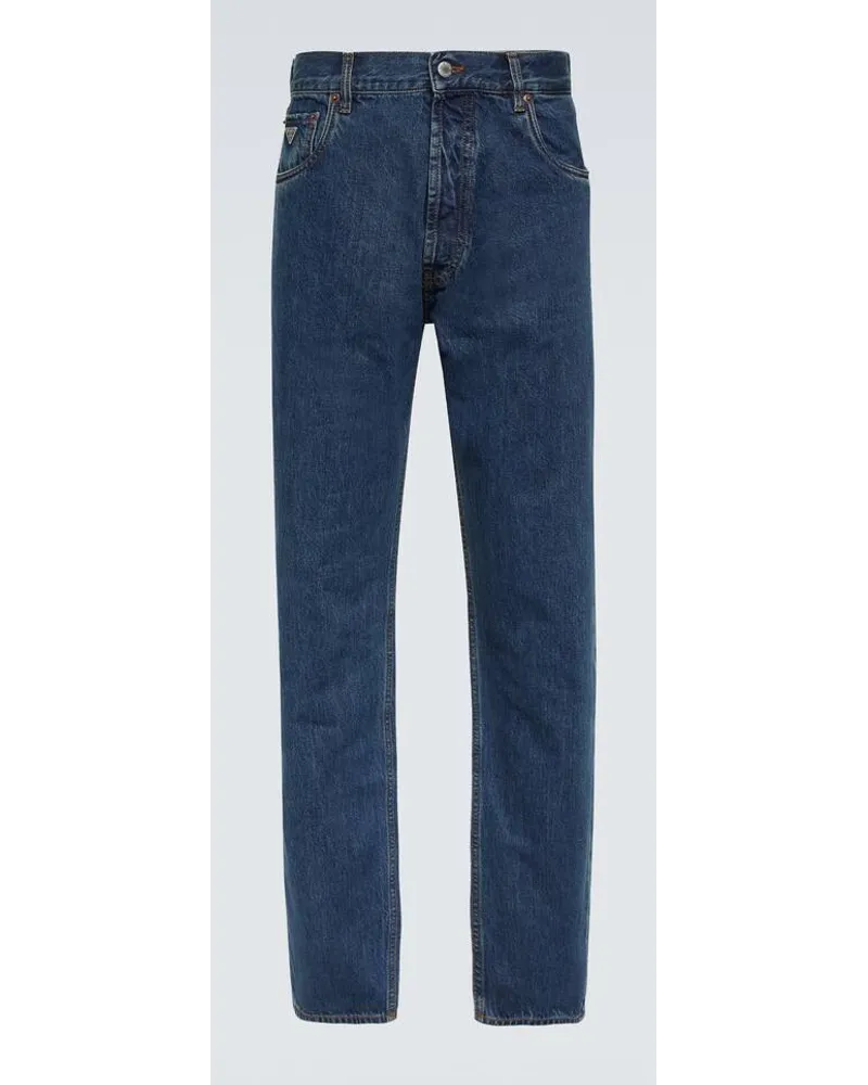 Prada Jeans regular a vita bassa Blu