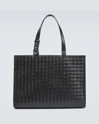 Bottega Veneta Borsa Cargo in pelle Intrecciato Nero