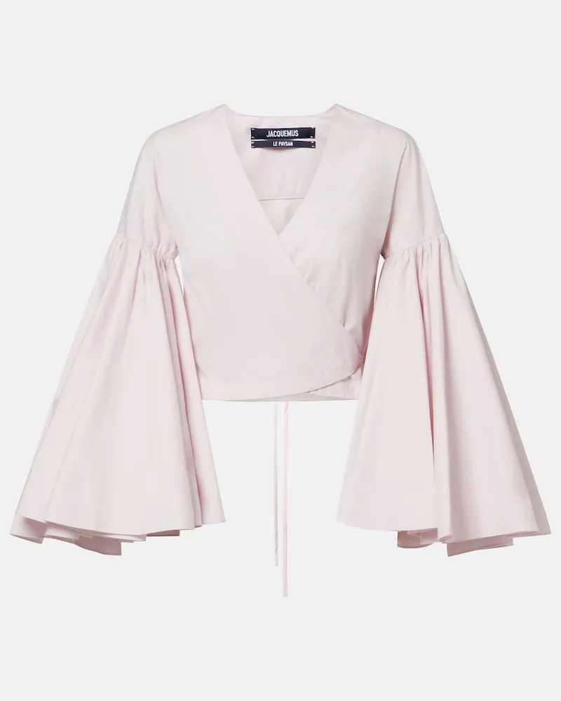Jacquemus Top Paysan in cotone a portafoglio Rosa