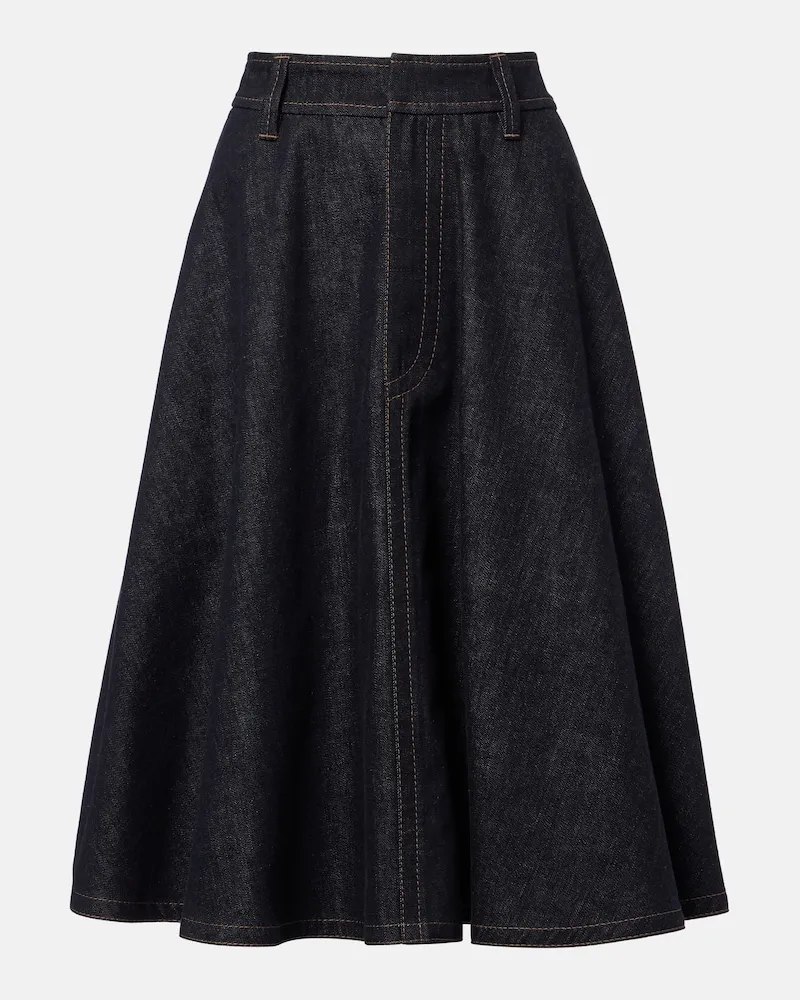 Brunello Cucinelli Gonna midi di jeans Blu
