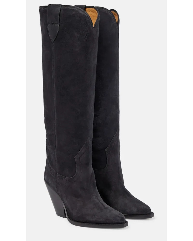 Isabel Marant Stivali Lomero in suede Nero