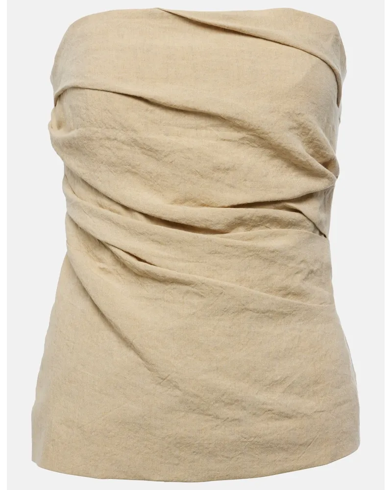 TOVE Top Izel in lino Beige