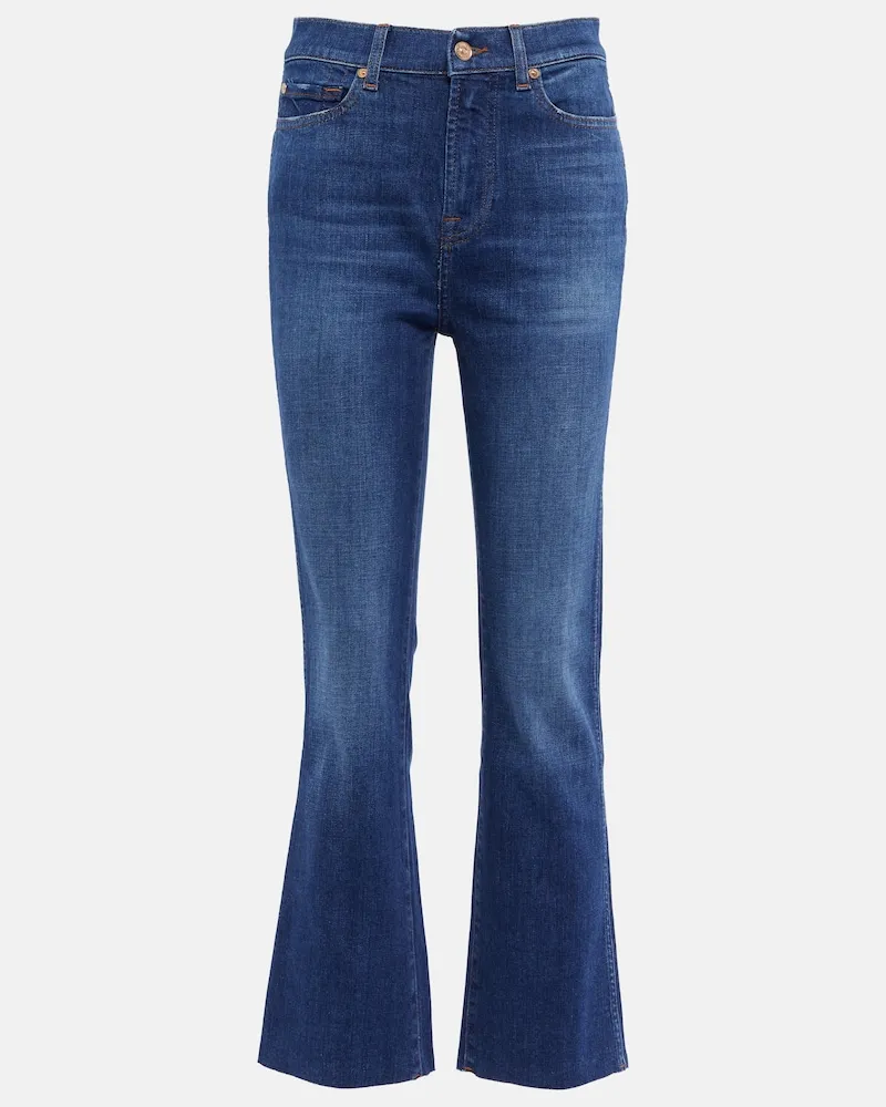 7 for all mankind Jeans Slim Kick a vita alta Blu