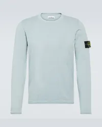 Stone Island Pullover Compass in misto cotone Blu