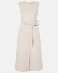 Max Mara Abito midi Simone in lana vergine Bianco