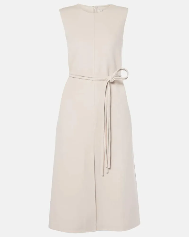 Max Mara Abito midi Simone in lana vergine Bianco