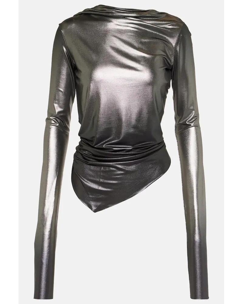 Rick Owens Lilies - Top in jersey Argento