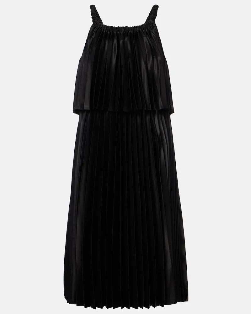Noir Kei Ninomiya Abito midi in raso Nero