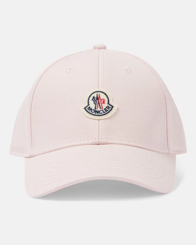 Moncler Cappello da baseball in gabardine Rosa