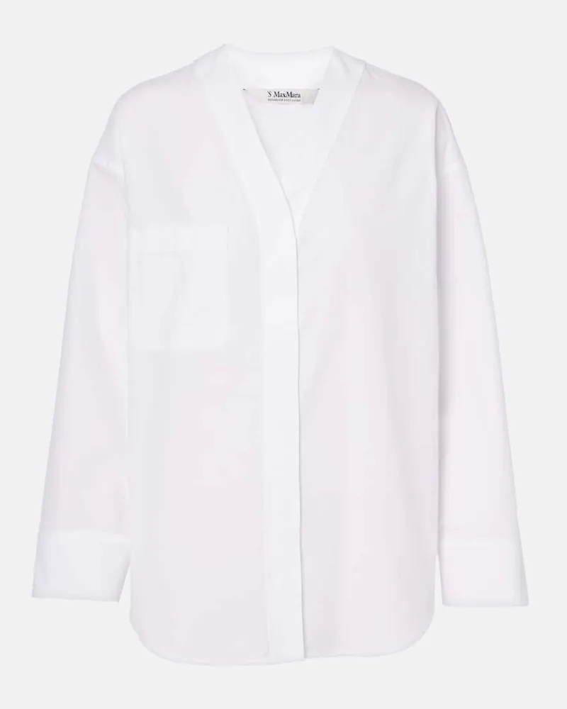 Max Mara Top Yole in cotone Bianco