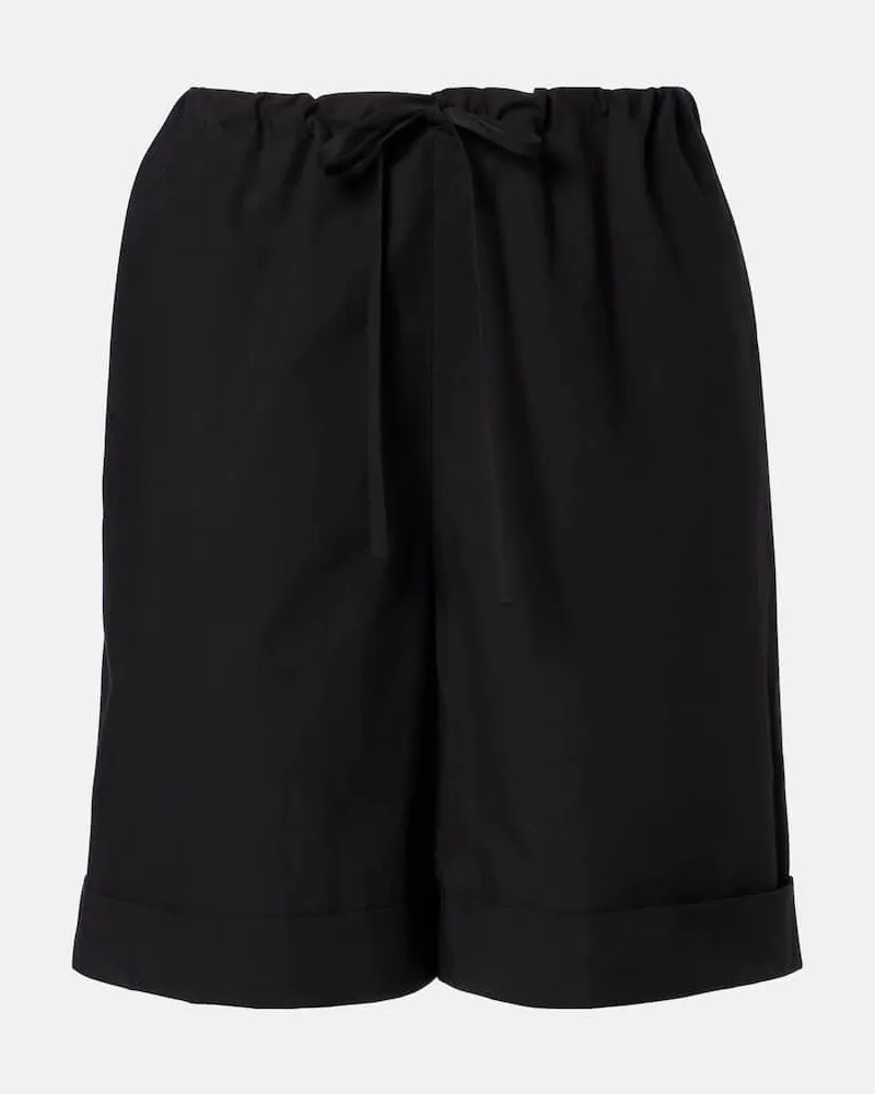 The Row Shorts Emiliano in cotone Nero