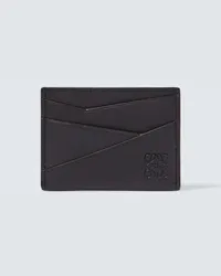 Loewe Portacarte Puzzle in pelle Nero