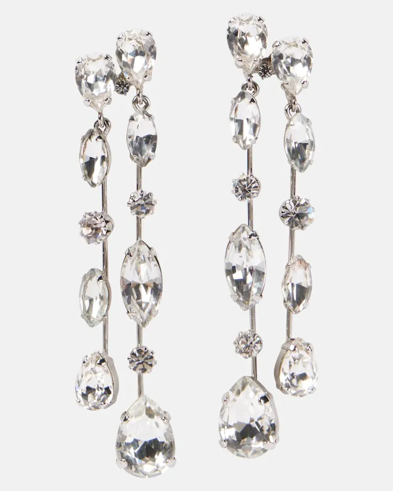 Jennifer Behr Orecchini pendenti Nessa con cristalli Argento