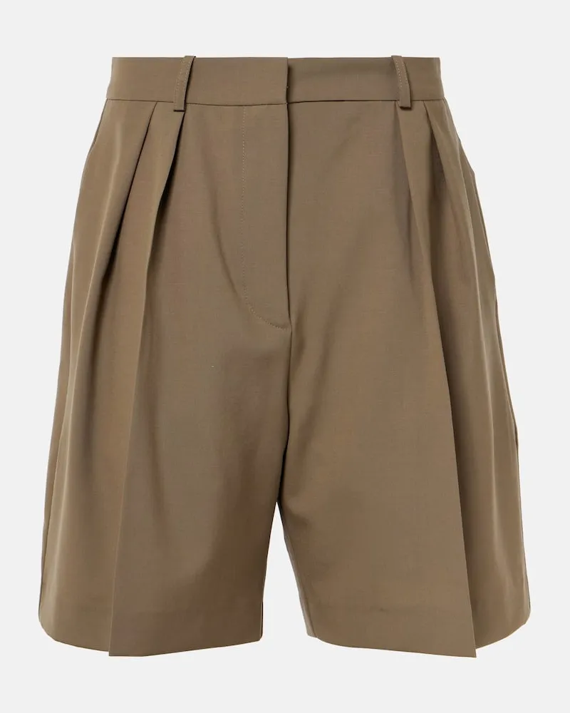 Róhe RÃ³he Shorts in lana vergine Verde