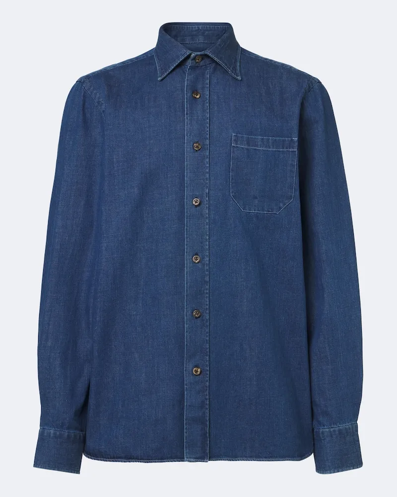 Rubinacci Camicia di jeans Blu