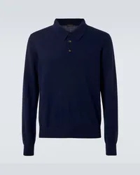 Rubinacci Polo in cashmere Blu