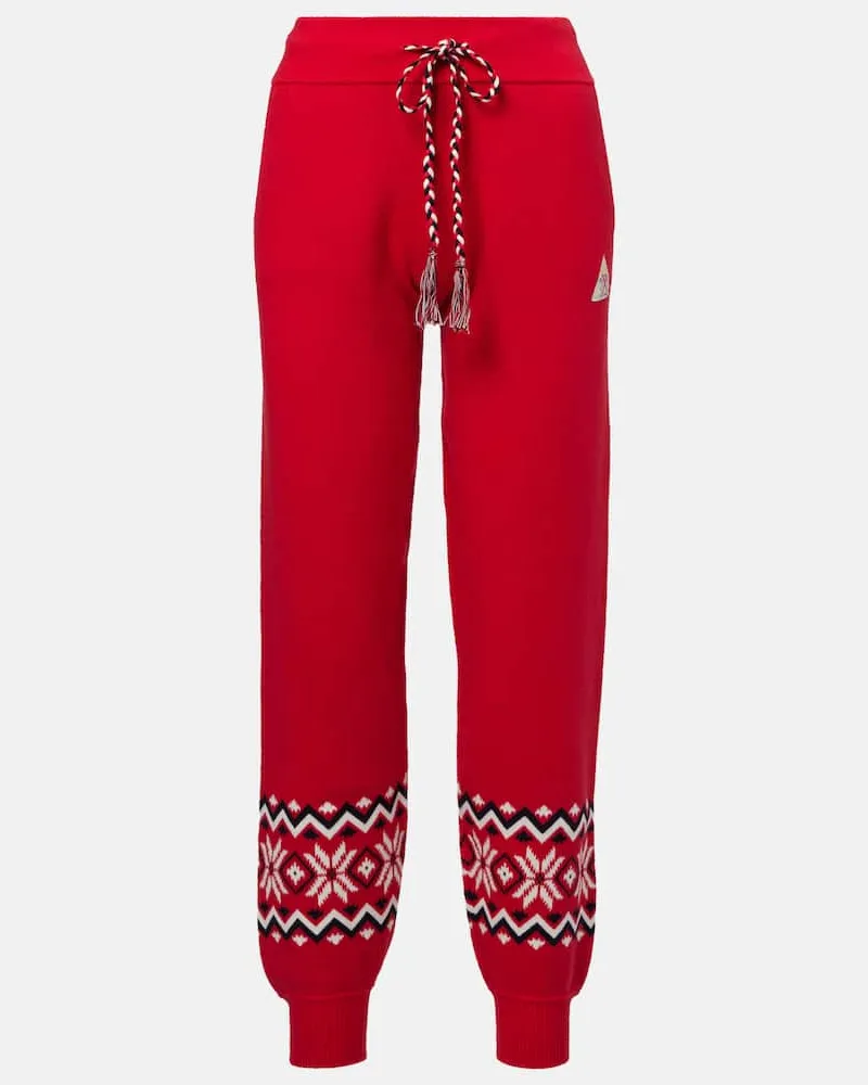 The Upside Pantaloni sportivi Keystone Jojo con ricamo Rosso