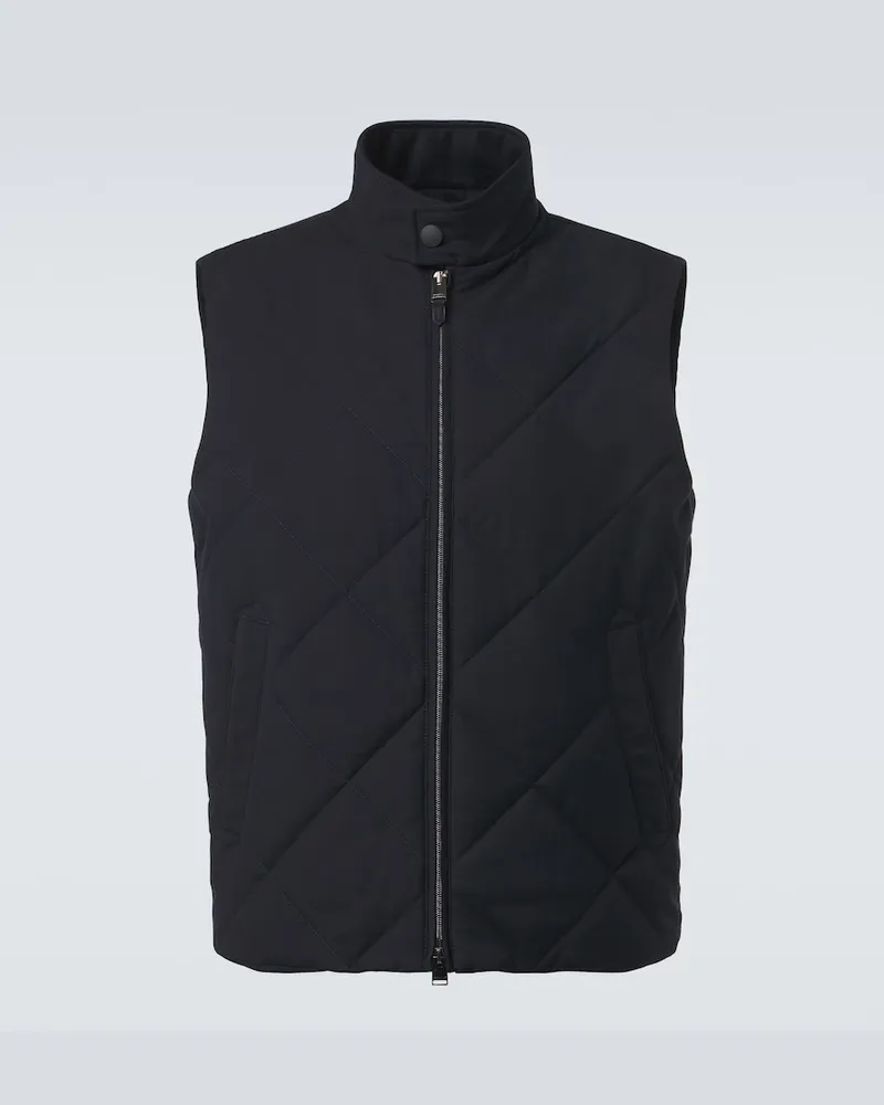 Canali Gilet imbottito trapuntato Blu