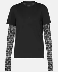 Givenchy T-shirt in cotone con logo Nero