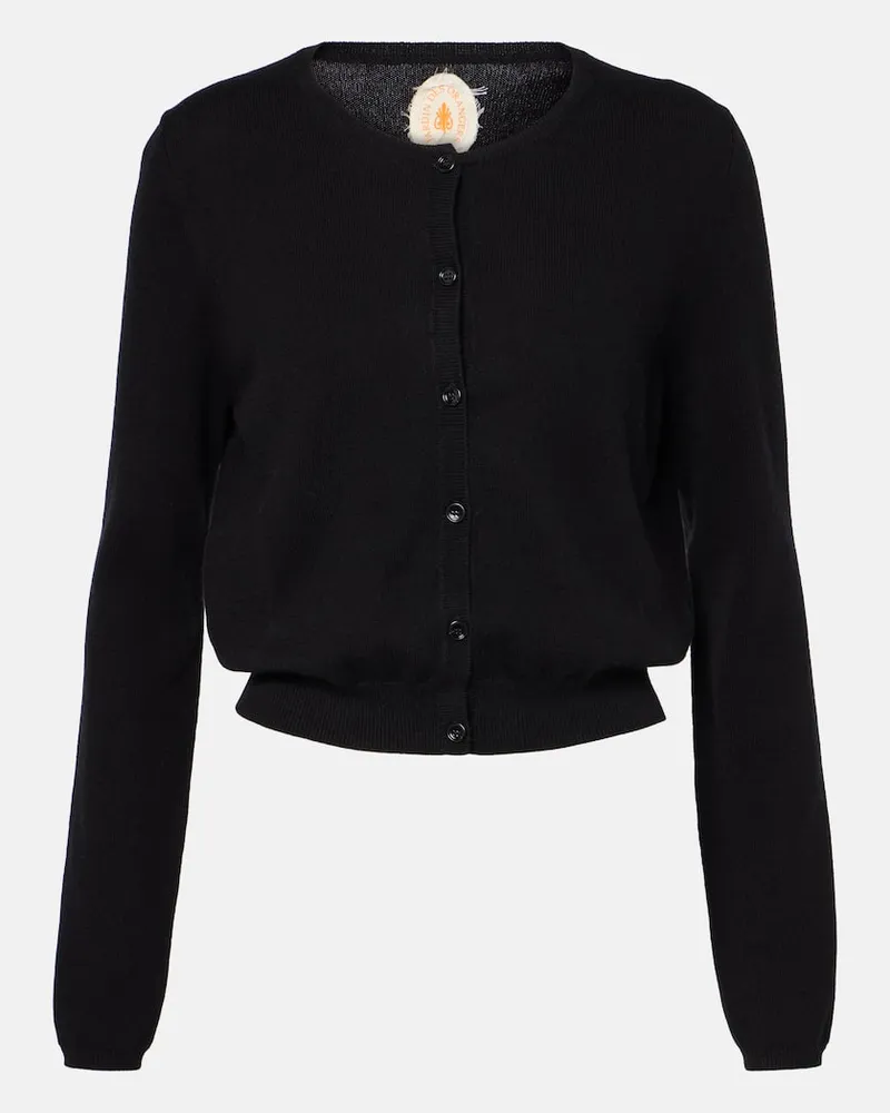 Jardin des Orangers Cardigan in cotone e cashmere Nero